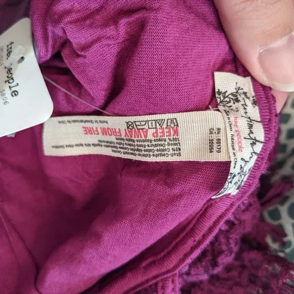 NWT Free People Purple Lace Dress Size S - Picture 8 of 10